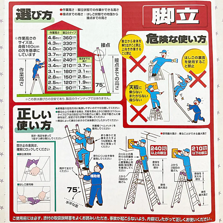 アルミ製梯子兼用幅広脚立 5段 MR150W【別送品】