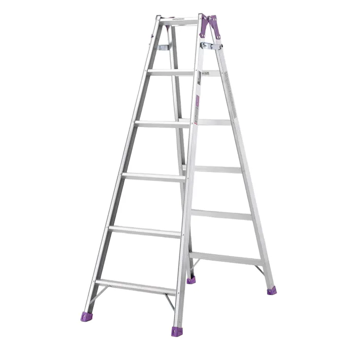 アルミ製梯子兼用幅広脚立 6段 MR180W【別送品】