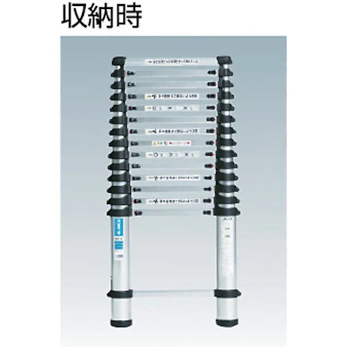 【CAINZ-DASH】アルインコ住宅機器事業部 伸縮式梯子 0.9~3.8m 最大使用質量100kg MSN38【別送品】