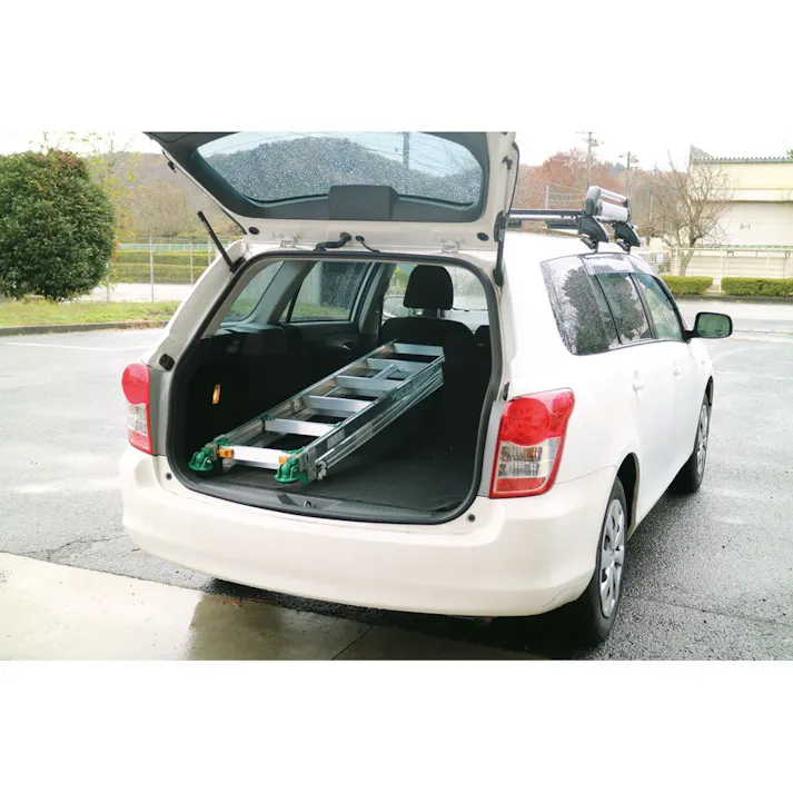 伸縮脚付き2連はしご ANE34FX【別送品】