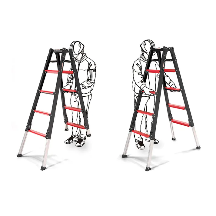 上部伸縮脚立 GAUDI 9段 GUD270【別送品】