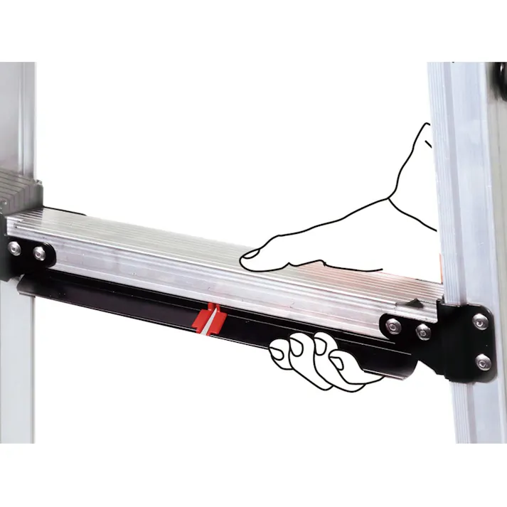 上部伸縮脚立 GAUDI 6段 GUS180【別送品】