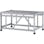 【CAINZ-DASH】アルインコ住宅機器事業部 作業台（天板縞板タイプ）１段　天板寸法１０００×６００ｍｍ高０．５ｍ CSBC151WS【別送品】