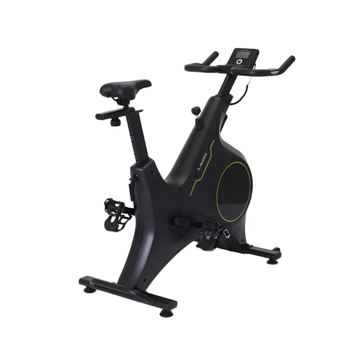 アルインコ スピンバイク ブラック 1621 BK1621 心拍数測定可能 キャスター移動可能 マグネット負荷方式(無段階調節) フィットネスバイク