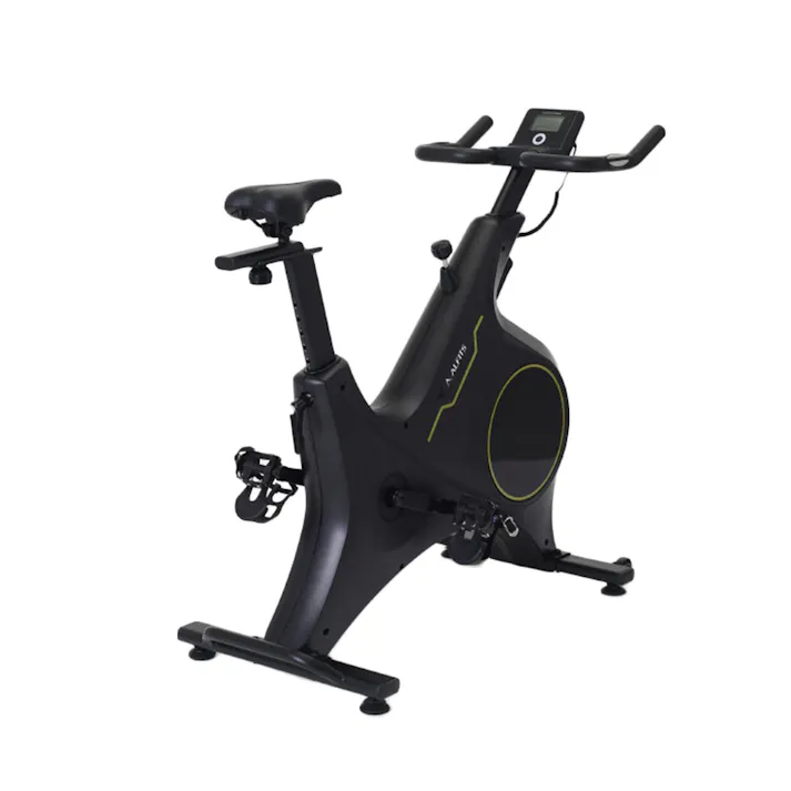 アルインコ スピンバイク ブラック 1621 BK1621 心拍数測定可能 キャスター移動可能 マグネット負荷方式(無段階調節) フィットネスバイク