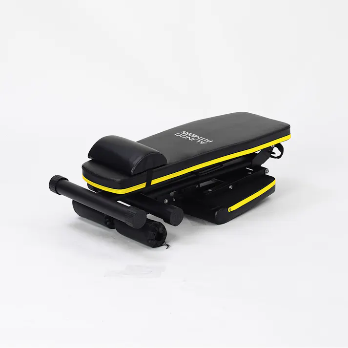 アルインコ アジャスタブルベンチ FA221Y 背もたれ座面角度調節可能 移動用ハンドル付 折り畳み収納可能 腹筋運動 ダンベルトレーニング【別送品】