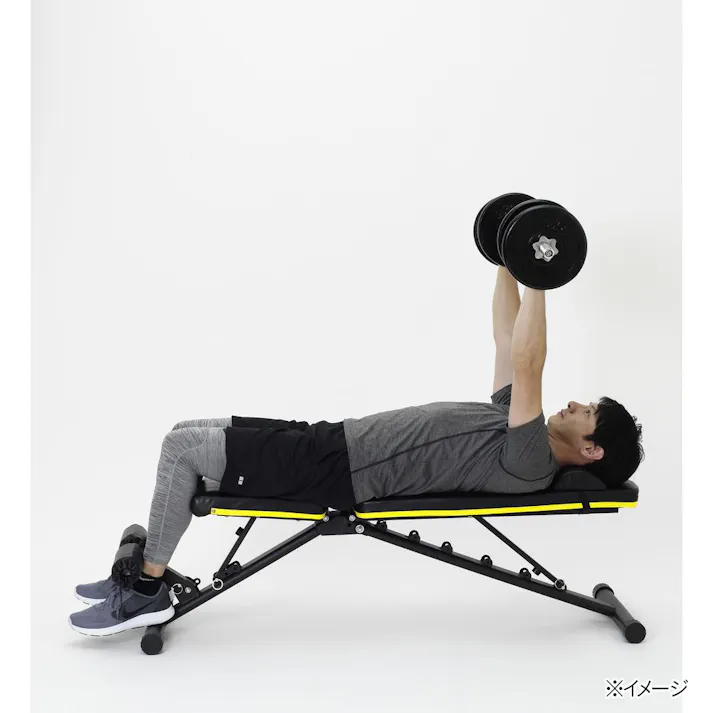 アルインコ アジャスタブルベンチ FA221Y 背もたれ座面角度調節可能 移動用ハンドル付 折り畳み収納可能 腹筋運動 ダンベルトレーニング【別送品】