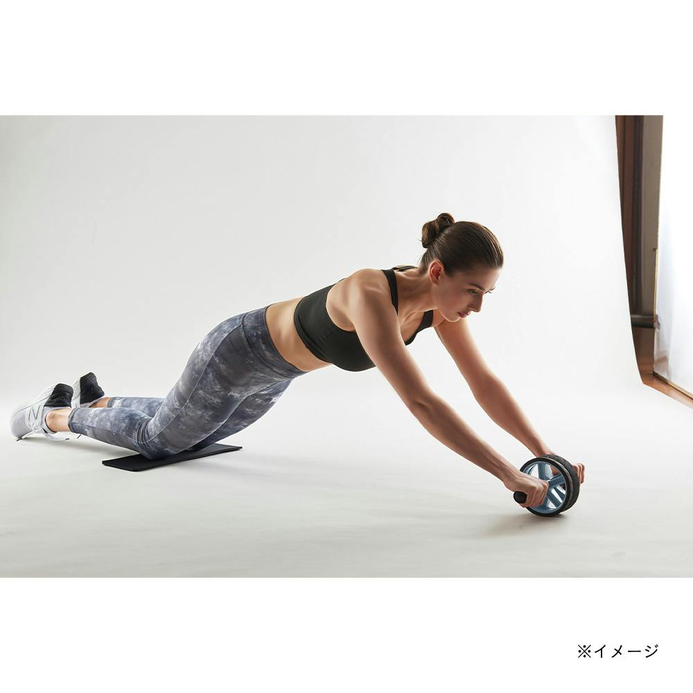 2WAY腹筋ローラー MVS500 ホイール付け替え可能2WAYタイプ ひざ用保護