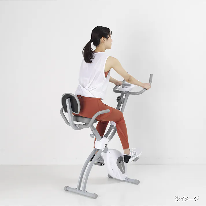 アルインコ コンフォートバイク AFBX4922 折りたたみ可能 コンパクト 軽量 省スペース 静音性 8段階負荷ダイヤル調節 フィットネスバイク【別送品】