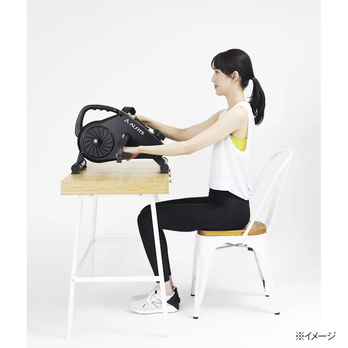 アルインコ エアロマグネティック ミニバイク AFB2123K 電池式 静音設計 ペダルベルト付 マグネット負荷方式8段階 フィットネスバイク【別送品】