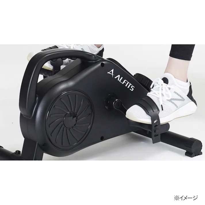 アルインコ エアロマグネティック ミニバイク AFB2123K 電池式 静音設計 ペダルベルト付 マグネット負荷方式8段階 フィットネスバイク【別送品】