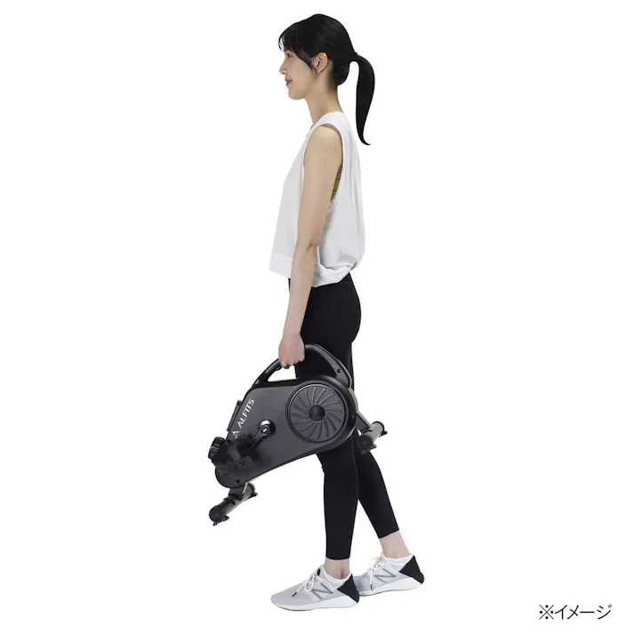 アルインコ エアロマグネティック ミニバイク AFB2123K 電池式 静音設計 ペダルベルト付 マグネット負荷方式8段階 フィットネスバイク【別送品】