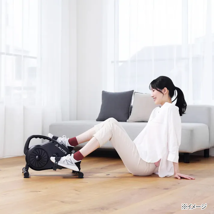 アルインコ エアロマグネティック ミニバイク AFB2123K 電池式 静音設計 ペダルベルト付 マグネット負荷方式8段階 フィットネスバイク【別送品】