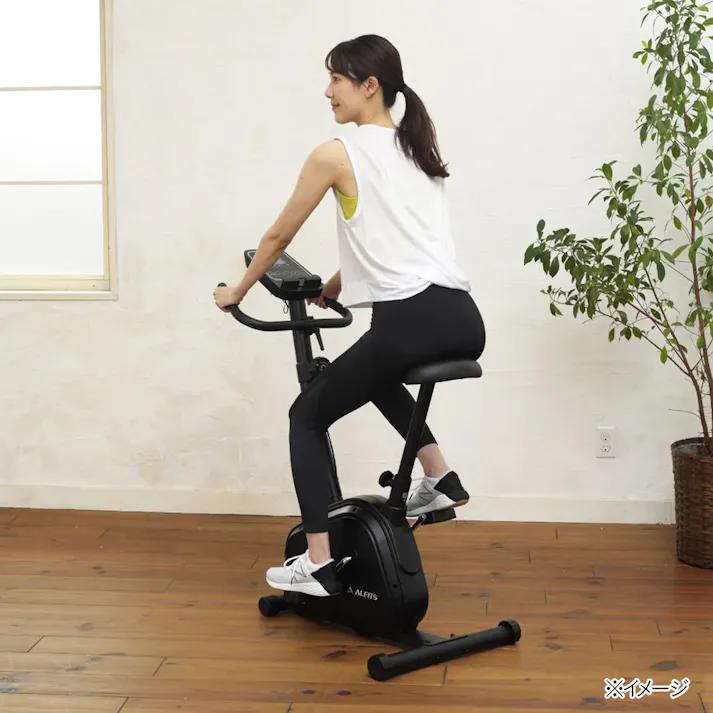 アルインコ エアロ マグネティックバイク AFB5223 静音性 8段階負荷ダイヤル調節 体力評価機能搭載 フィットネスバイク【別送品】