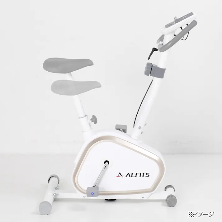 アルインコ チャージワークバイク AFB7024 ペダルを漕ぐだけカンタン発電 マグネット負荷調節8段階 タブレットトレー付 フィットネスバイク【別送品】