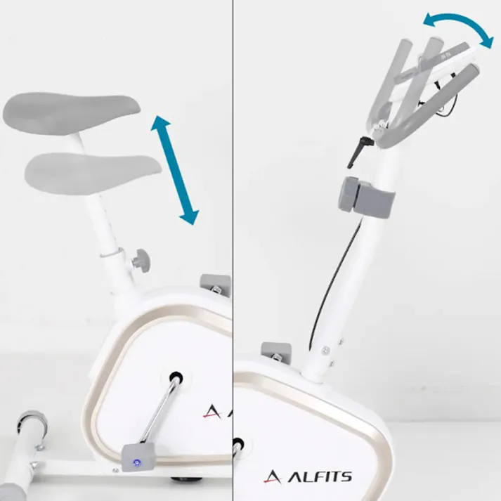 アルインコ チャージワークバイク AFB7024 ペダルを漕ぐだけカンタン発電 マグネット負荷調節8段階 タブレットトレー付 フィットネスバイク【別送品】