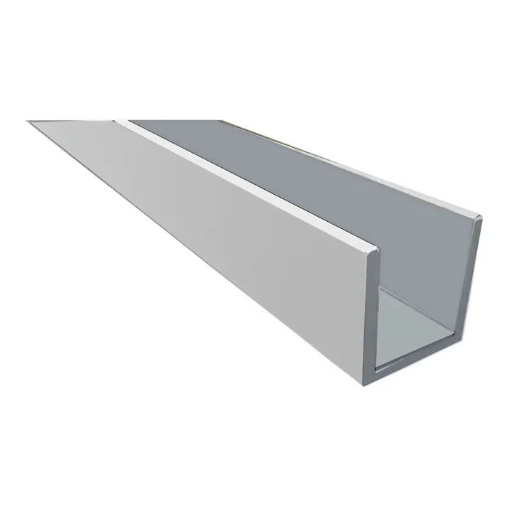 アルミチャンネルアングル シルバー FM120S 5.5×8×1.0