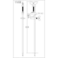 【CAINZ-DASH】角利産業 Ｌ型クランプ　メッキハタガネ　９００ｍｍ 13649【別送品】