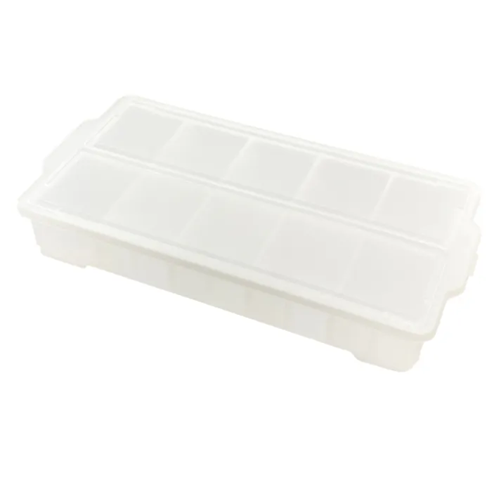 セパレート付コンテナ クリア AP3517-4 幅56.5cm 奥28.9cm 高さ8.8cm