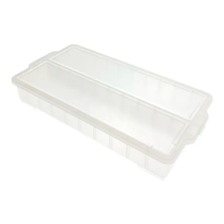 セパレート付コンテナ クリア AP3517-4 幅56.5cm 奥28.9cm 高さ8.8cm