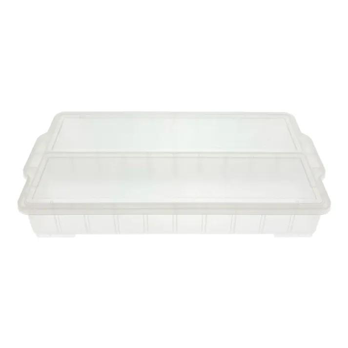 セパレート付コンテナ クリア AP3517-4 幅56.5cm 奥28.9cm 高さ8.8cm