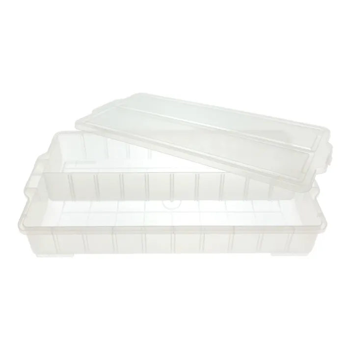 セパレート付コンテナ クリア AP3517-4 幅56.5cm 奥28.9cm 高さ8.8cm