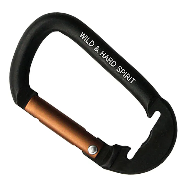 アルミカラビナ 6mm 黒 75980