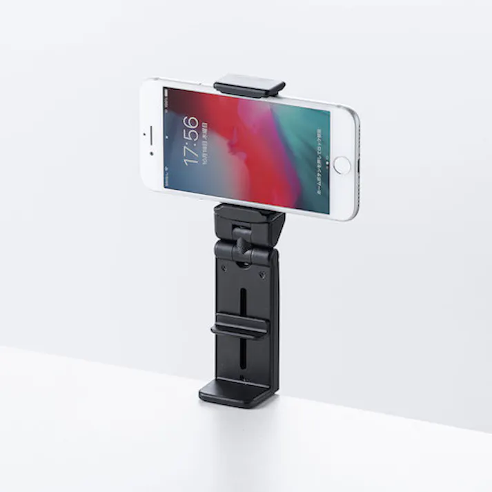 【CAINZ-DASH】サンワサプライ トラベルスマホホルダー PDA-STN30BK【別送品】