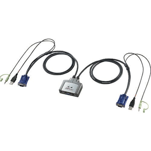サンワサプライ パソコン自動切替器(2:1) SW-KVM2AUUN AVセレクター サンワサプライ パソコン自動切替器(2:1) SW-KVM2AUUN AVセレクター