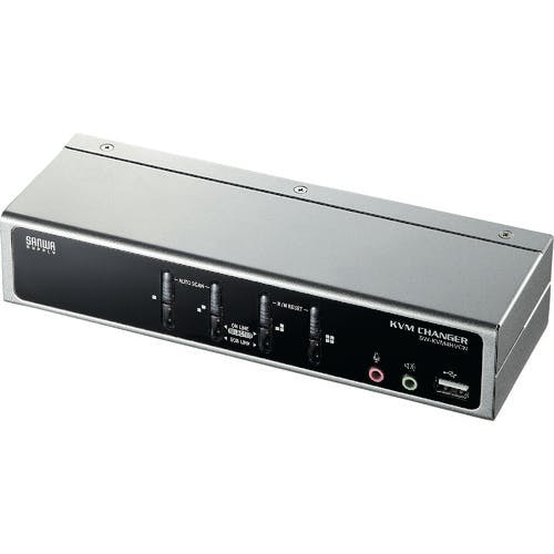 サンワサプライ USB・PS/2コンソール両対応パソコン自動切替器(4:1) SW-KVM4HVCN AVセレクター サンワサプライ USB・PS/2コンソール両対応パソコン自動切替器(4:1) SW-KVM4HVCN AVセレクター