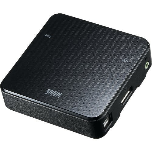 サンワサプライ DisplayPort対応手元スイッチ付きパソコン自動切替器(2:1) SW-KVM2WDPU AVセレクター サンワサプライ DisplayPort対応手元スイッチ付きパソコン自動切替器(2:1) SW-KVM2WDPU AVセレクター