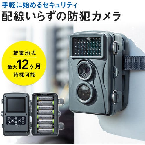 CAINZ-DASH】サンワサプライ セキュリティカメラ CMS-SC01GY【別送品 