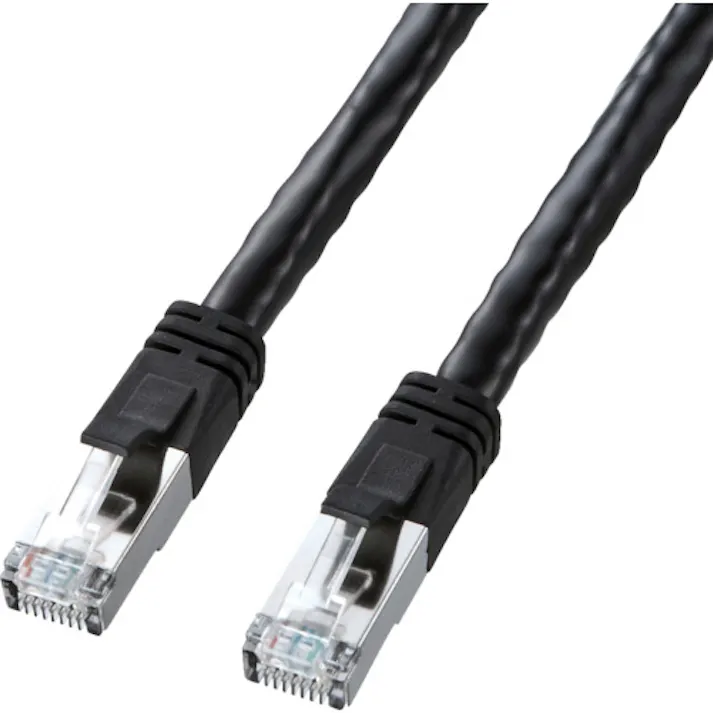 【CAINZ-DASH】サンワサプライ CAT6 LANケーブル PoE対応タイプ ブラック 3m KB-T6POE-03BK【別送品】