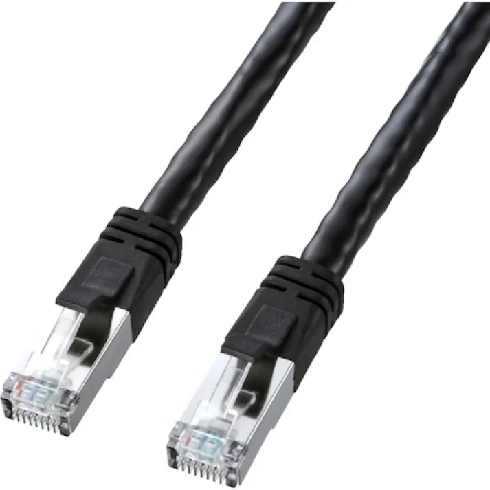 【CAINZ-DASH】サンワサプライ CAT6 LANケーブル PoE対応タイプ ブラック 5m KB-T6POE-05BK【別送品】