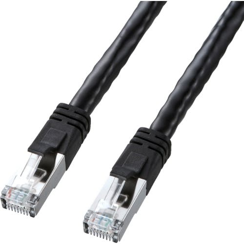 【CAINZ-DASH】サンワサプライ ＣＡＴ６　ＬＡＮケーブル　ＰｏＥ対応タイプ　ブラック　１０ｍ KB-T6POE-10BK【別送品】