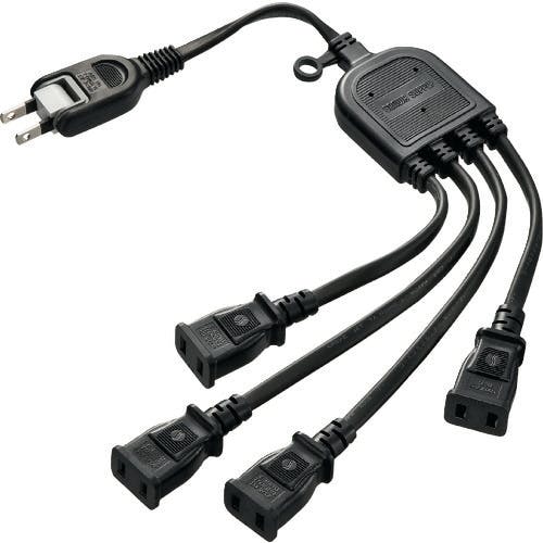 サンワサプライ ACアダプタ専用電源延長コード ブラック TAP-EX4BKN 延長コード サンワサプライ ACアダプタ専用電源延長コード ブラック TAP-EX4BKN 延長コード