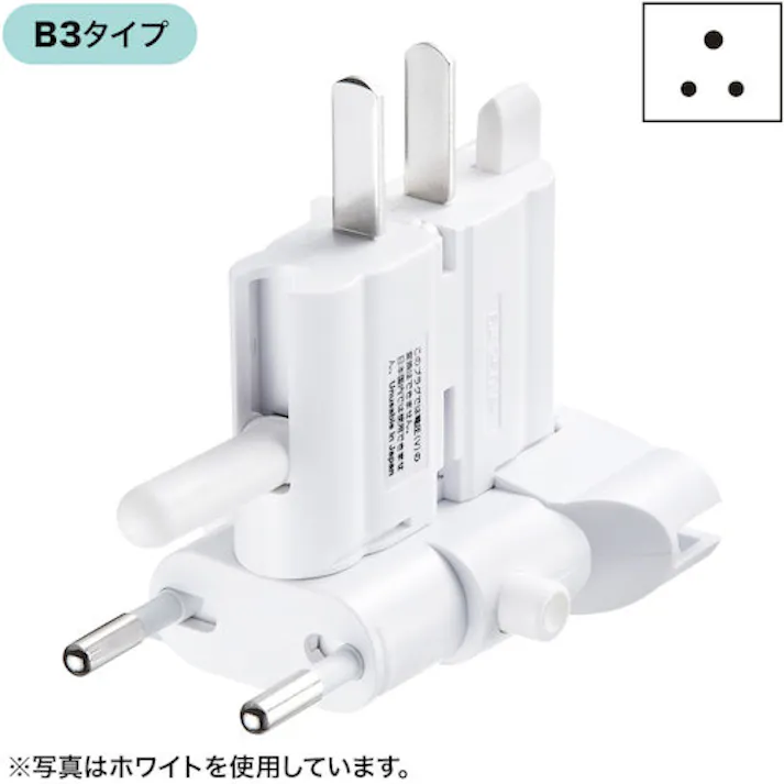 【CAINZ-DASH】サンワサプライ 海外電源変換アダプタ TR-AD4BK【別送品】