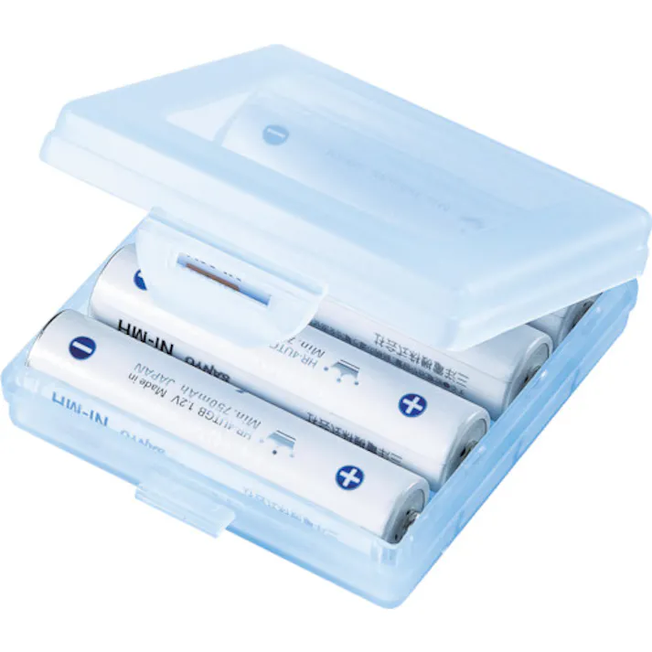 【CAINZ-DASH】サンワサプライ 電池ケース(単4用)2個入り DG-BT4BLN【別送品】