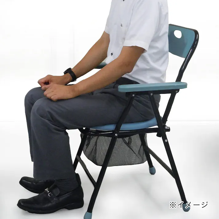 ケンユー ベンリー肘掛け付非常時トイレ HHBT-2