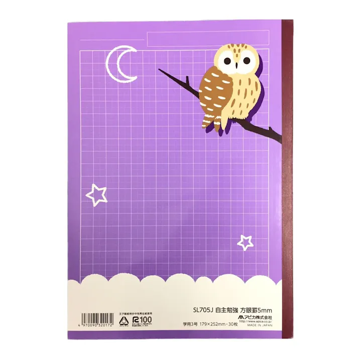 日本ノート アピカ スクールキッズ 自主勉強 5mm方眼罫 10mm実線入り