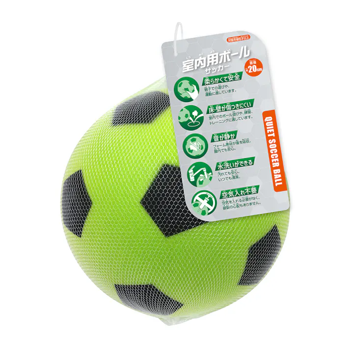 池田工業社 室内用ボール20cm サッカー柄