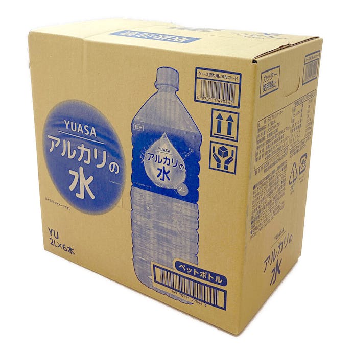【ケース販売】ライフドリンクカンパニー YUASA アルカリの水 2L×6本