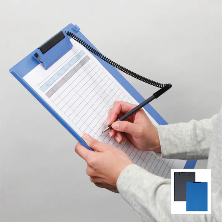 【CAINZ-DASH】オープン工業 クリップボード B4E 黒 CB-100-BK【別送品】