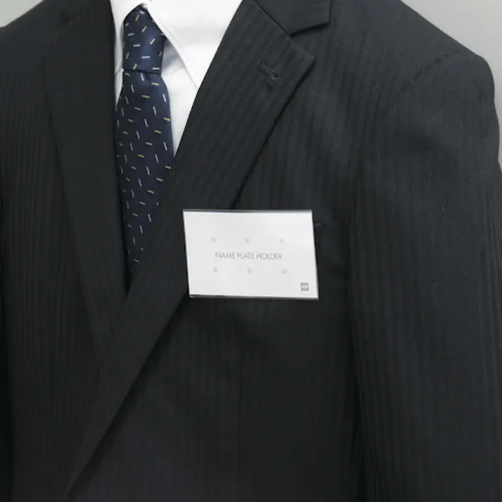 【CAINZ-DASH】オープン工業 セル名札 名刺サイズ両用クリップ 10枚入 L-1【別送品】