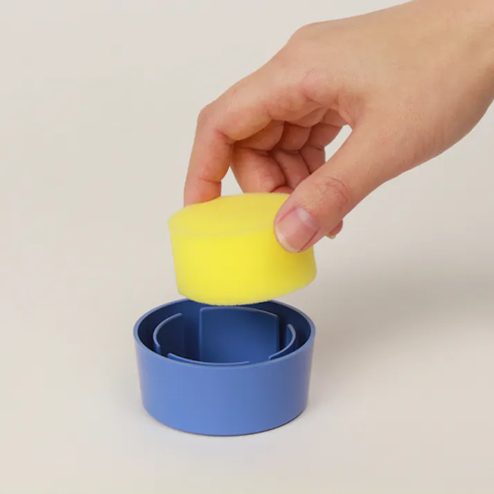 【CAINZ-DASH】オープン工業 抗菌スポンジケース丸型 R1【別送品】