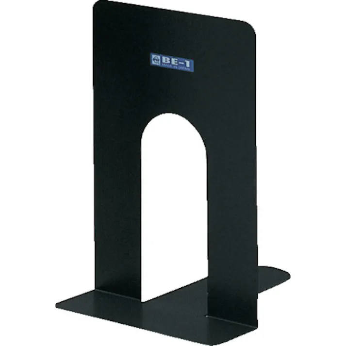 【CAINZ-DASH】オープン工業 ブックエンド (特大) 2枚1組 黒 BE-1-BK【別送品】