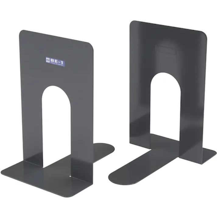 【CAINZ-DASH】オープン工業 ブックエンド (特大) 2枚1組 黒 BE-1-BK【別送品】