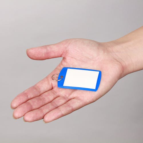 CAINZ-DASH】オープン工業 キーホルダー名札 ソフトタイプ 大 6枚入