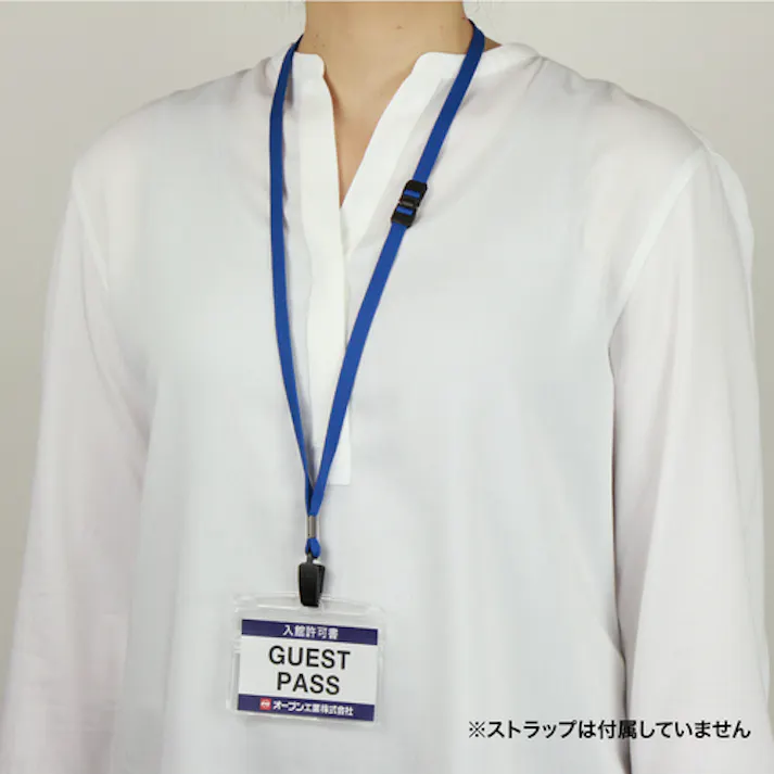 【CAINZ-DASH】オープン工業 名札用ケース ソフトタイプ ヨコ名刺 10枚 NX-105【別送品】