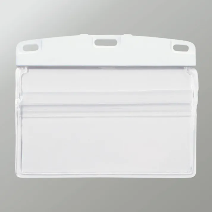 【CAINZ-DASH】オープン工業 名札用ケース ソフトタイプ ヨコ名刺 補強付 (10枚入) NX-124-WH【別送品】